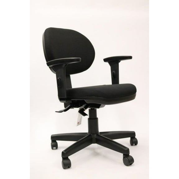 CavilUSA Stilo Fabric Seat and Back Task Chair with Durable Casters in Black