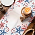 thumbnail image 3 of American Star Table Runner 90 Inches, Blue Red Patriotic 4th of July Ombre Bed Runner Dresser Scarves Tabletop for Indoor Outdoor Parties/Ceremony/Banquet, 13" x 90", 3 of 9
