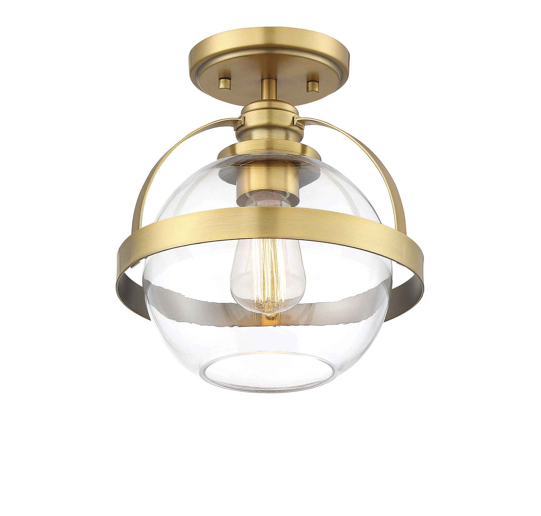 Pendleton 1-Light Ceiling Light in Warm Brass