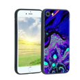 thumbnail image 1 of Compatible with iPhone SE 2020 Phone Case, Psychedelic-Trippy-Alien-Art-Visuals-Colours09 Case Men Women, Flexible Silicone Shockproof Case for iPhone SE 2020, 1 of 1