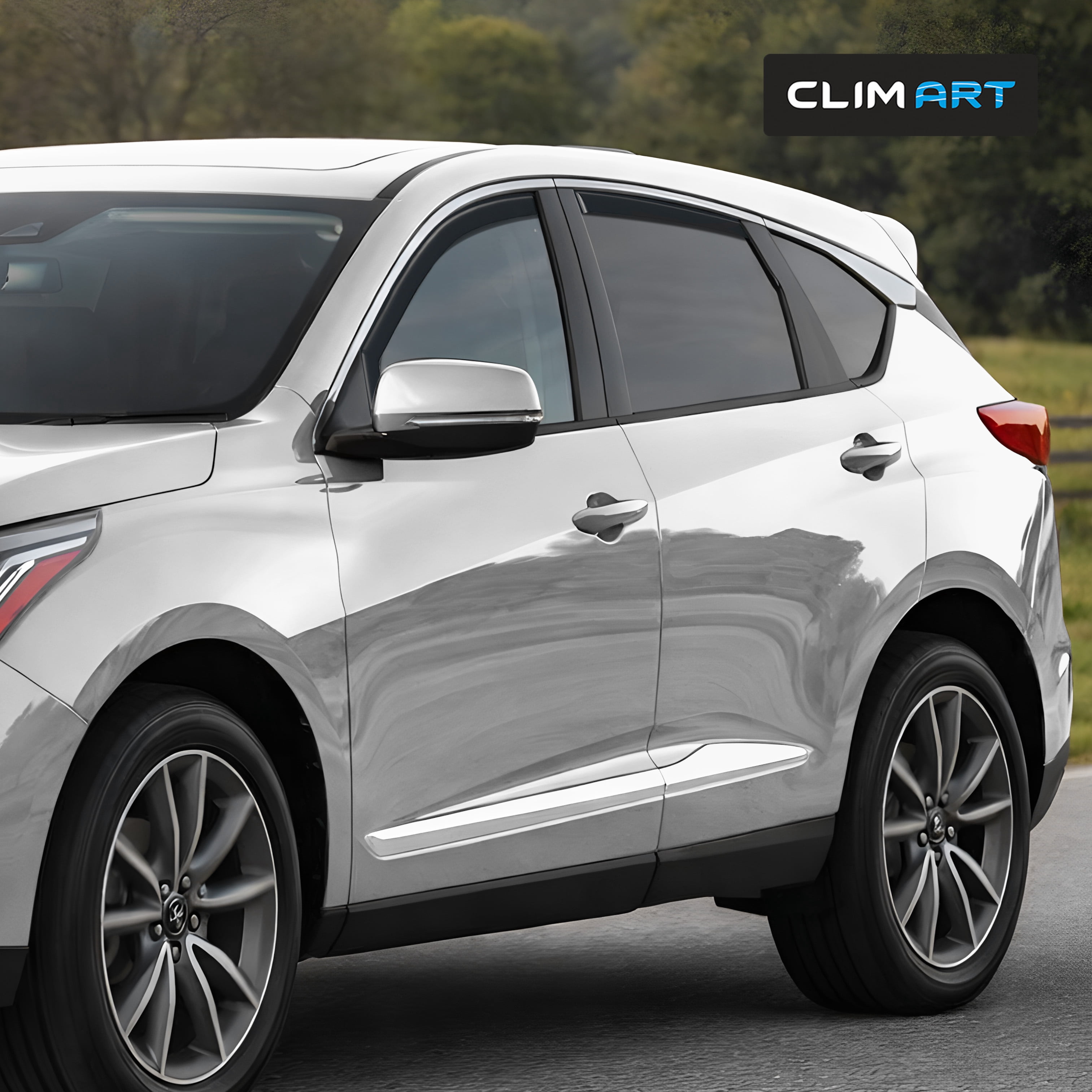 CLIM ART in-Channel Incredibly Durable Rain Guards for Acura RDX 2019-2026, Original Window Deflectors, Vent Window Visors, Vent Deflector, 4 pcs. - 619521