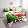 thumbnail image 3 of Manfei Kawaii Santa Claus 7-Piece Twin Bedding Sets,Green Christmas Green Bedding Comforter Set,Xmas Snowflake Sheet Sets For Child,Super Cozy Room Decor Reversible, 3 of 8