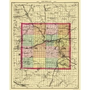 Iosco County Michigan - Walling 1873 - 23 x 31.88 - Glossy Satin Paper