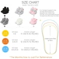 thumbnail image 6 of Newborn Baby Boy Girl Soft Fleece Booties Stay On Infant Slippers Socks Shoe Non Skid Gripper Toddler First Walkers Winter Ankle Crib Shoes, 6 of 6