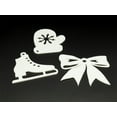 thumbnail image 2 of Set of 3 Christmas Tree Ornaments – Bow, Ice Skate, Mitten Glove Decoration, 2 of 9
