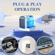Breeze Box Ac, Breeze Box Air Conditioner, Breeze Box Portable AC, Cooling Portable Air Conditioner, Three Modes, 380ml Large Water Tank (Blue)