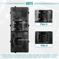 thumbnail image 5 of Front Left Driver Side Master Power Window Switch for Ford Explorer Sport Trac 2001 2002 2003 Black, 5 of 7