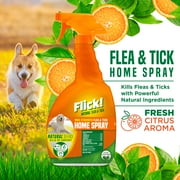 Naturel Promise Flick! Natural Flea & Tick Max Strength Home Spray for Dogs, 32oz