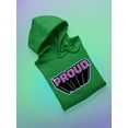 thumbnail image 3 of Proud Purple Glitter Banner Hoodie Men -Smartprints Designs, Male Medium, 3 of 4