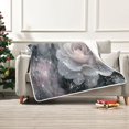 thumbnail image 2 of Wobogo Brilliant Rose Flannel Fleece Bed Blanket as Bedspread Coverlet Sofa blankets (80x60in) Soft Lightweight Warm and Cozy, 2 of 7