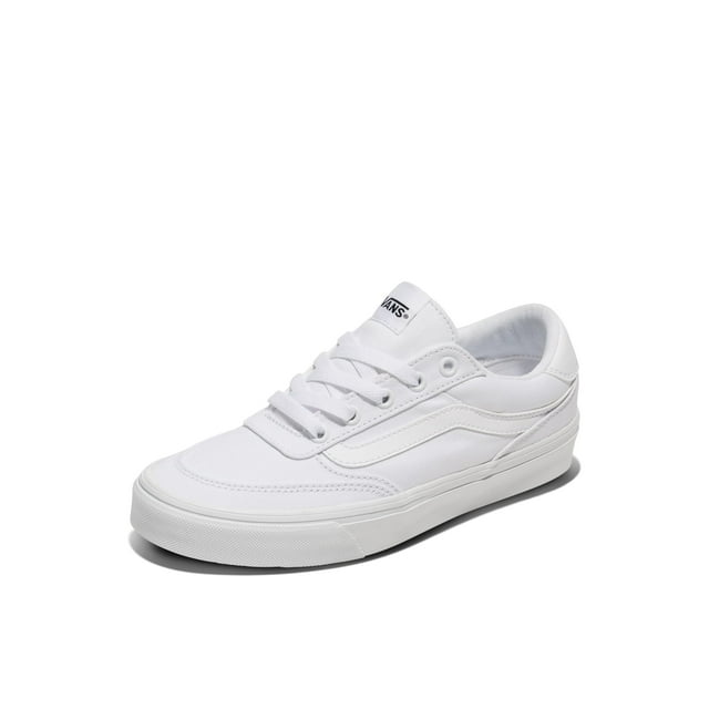 Zapatillas bajas Shoe Vans Brooklyn LS para mujer, lona, color blanco 9.5