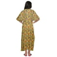 thumbnail image 3 of Moomaya Womens Long Maternity Kimono Sleeves Button Down Maxi Dress Kaftan, 3 of 5