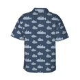 thumbnail image 3 of Goofa Submarine With Periscope Hawaiian Shirt for Men, Unisex Summer Beach Casual Short Sleeve Button Down Shirts,Aloha Tropical Floral print shirt-X-Large, 3 of 9