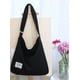thumbnail image 3 of Bolso de hombro Covelin Retro Canvas para Mujer Negro, 3 of 9