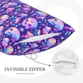 thumbnail image 5 of Fotbe colorful mushroom Skull rainbow Pillow Cases - Envelope Closure - Luxury, Extra Soft, Cooling Pillow Covers - Wrinkle, Fade, Stain Resistant-20"x30", 5 of 8
