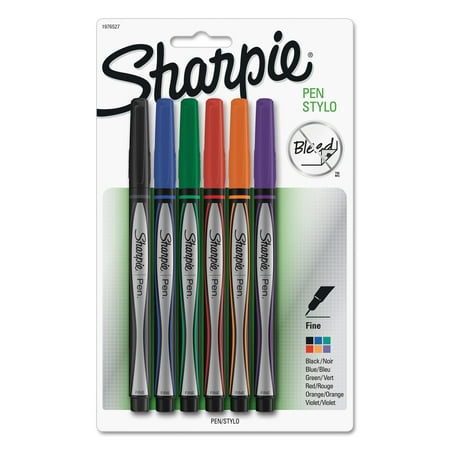 Sharpie Plastic Point Stick Water Resistant Pen, Assorted, Fine,