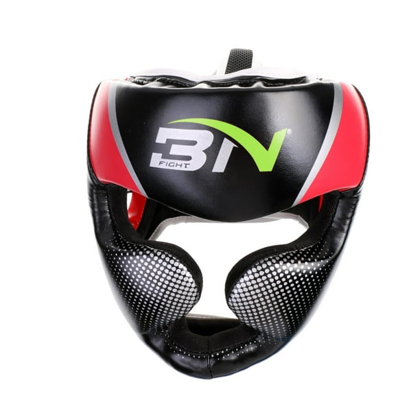 Casco de MMA y boxeo, protección para la cabeza de karate/artes marciales universal para rojo