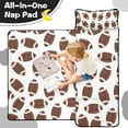 thumbnail image 4 of Brown Footballs Pattern Toddler Nap Mats for Kids Preschool,Sleeping Mat Bag or Kids,Toddler Sleeping Bag,Toddler Nap Mat or Daycare, 4 of 6
