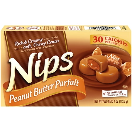 NIPS Peanut Butter Parfait Hard Candy 4oz (Box of 12)