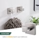 thumbnail image 3 of Juego de Accesorios de baño toallero Soporte para Papel higiénico 2 Ganchos para Bata Acero Inoxidable Montaje en Pared Acero Cepillado, 3 of 9