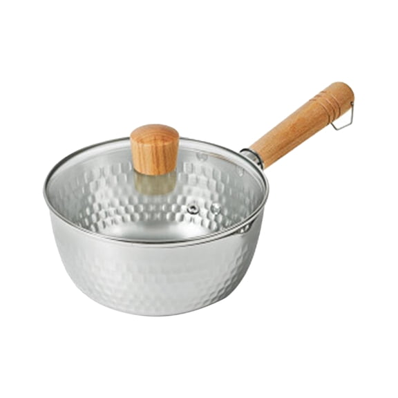 Cooking Pot with Lid Heating Milk Boiling Soup Kitchen Accessories Cooking Tools, Type 2 18cm, Muitl