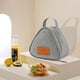 thumbnail image 5 of Bolsas térmicas para refrigerios, bolsas de bolas de arroz, bolsas de aluminio, miniporta alimentos para exteriores gris 13X7.5X13cm, 5 of 9