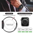 thumbnail image 6 of ZYX Heavy Duty Stainless Steel Band for Apple Watch, Men's Solid Metal Business Strap, Black, 49mm/46mm/45mm/44mm/42mm(series 3 2 1), 6 of 6