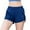 Dark blue, variant on Women 2 in 1 Running Shorts Quick-Dry Sport Active Workout Gym Yoga Shorts with Pocket