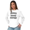 thumbnail image 4 of Brunch Before Burpees Funny Workout Women's Long Sleeve T Shirt Brisco Brands S, 4 of 6