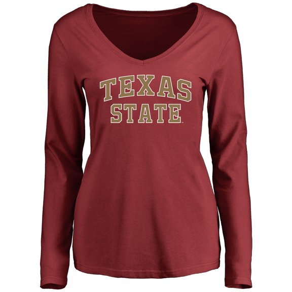 Women's Maroon Texas State Bobcats Everyday Long Sleeve T-Shirt