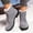 Gray, variant on FRSASU Women's Snow Lace up Ankle Boots Lightweight Platform Warm Fur Winter Walking Shoes Gray