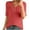 Hot Pink-04, variant on Mittory Henley Shirts for Women Short Sleeve Button Up V Neck Slim Fitted Sweaters Ribbed Knit Fall Tops