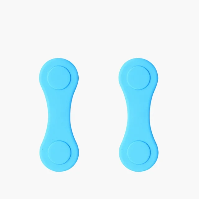 Silicone Golf Ball Marker Holder Strong Magnetic Mini Golf Position Calibration Clamp Professional Reusable Useful Golf Supplies 2PCS Light Blue