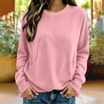 thumbnail image 6 of Womens Oversized Sweatshirts Pullover Round-Neck Casual Fall Clothes Casual Sweaters Tops Fleece Workout Winter Clothes, 6 of 6