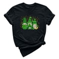thumbnail image 2 of LSLJS Col Rond Imprimé Trèfle de Saint Patrick Manches Courtes Décontracté Ample Manches Courtes Col Rond Haut/chemise, Cadeaux pour Femmes, 2 of 4