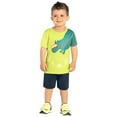 thumbnail image 3 of Otqutp Outfits Set for Baby Toddler Boys Short Sleeve Cartoon Dinosaur Prints T Shirt Tops Shorts Children Kids Outfits Set, 3 of 9