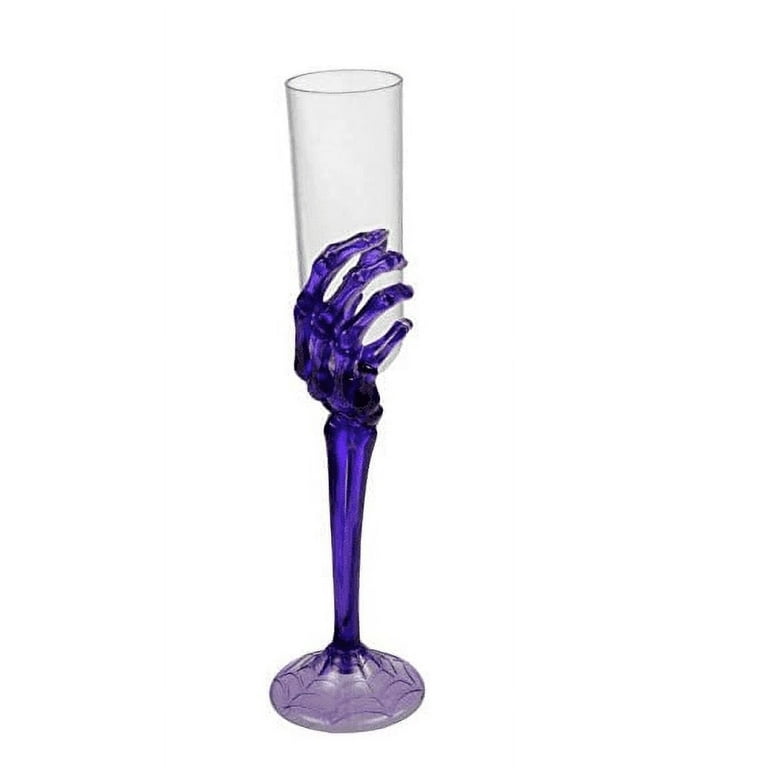 Purple Acrylic Stemless Champagne Flute