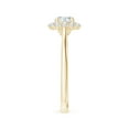 thumbnail image 3 of ANGARA Natural Classic Diamond Scalloped Halo Ring in 14K Yellow Gold for Women (Size-5.2mm| Color-G| Clarity-VS2) | April Birthstone, Anniversary, Jewelry Gift for Women | Natural Diamond Ring, 3 of 9