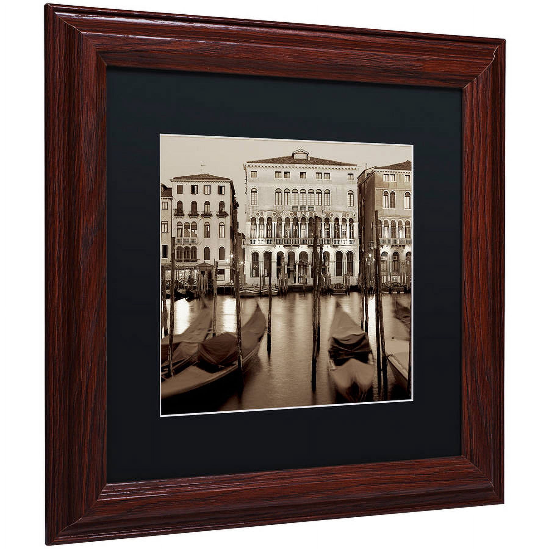 Trademark Fine Art "Venezia I" Canvas Art by Alan Blaustein, Black Matte, Wood Frame