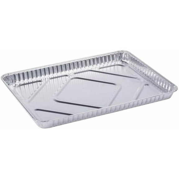 VeZee's Aluminum 17.5"L x 12.87"W x 1.25"H Cookie Sheet Baking Pans: Disposable Aluminum Foil Trays Ideal for Brownie, Coffee Cakes, Side Dishes : 10CT