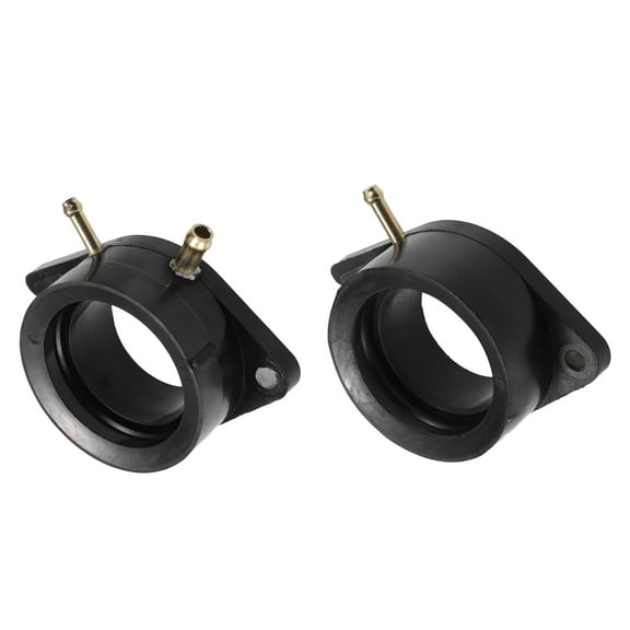 Carburetor Intake Manifold Boot Kit for Yamaha XV700 Virago 700 1984-1987 Durable Rubber Black