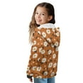 thumbnail image 2 of Xoenoiee Daisy Flower Print Zip Up Hoodies with Pocket for Girls Toddler Hooded Sweatshirts with Pockets Long Sleeve Fleece Jacket Sweaters Casual Coat Athletic Clothes, 6-7 Years, 2 of 7