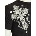 thumbnail image 5 of ARCHAIC by AFFLICTION Black FATAL COURSE Short Sleeve Slim Fit Y2K T-shirt NWT, 5 of 9