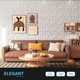 thumbnail image 3 of Paquete de 100 paneles de pared de PVC 3D de 30 x 30 cm de Art3d, color blanco, 3 of 5