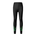 thumbnail image 3 of Bainana Girls St Patricks Day Printed Leggings Elastic Waist Tiper Leg Casual Yoga Pants Comfortable Stretch Little Girls Athletic Playwear Bottoms Black Size 6-7 Years, 3 of 6
