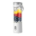 thumbnail image 1 of 500ML Mini Blender Portable Blender For Shakes and Smoothies juice，12 Blades Great for Mixing，Compact、Convenient and Versatile (white), 1 of 5