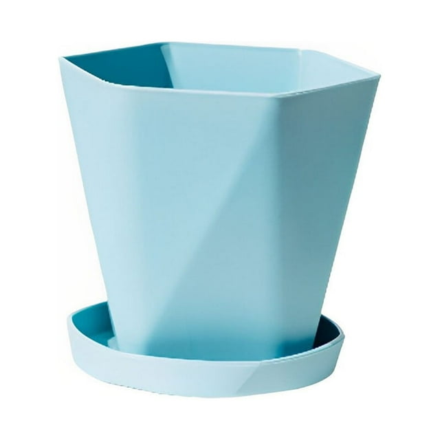 Flowerpot Gardening Base Container Garden Ornament Multiple Nordic Gardening Plastic Colors Plant Planter Practical Portable Fashionable Blue