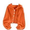 thumbnail image 2 of Lenago Hooded Cardigan Sweaters for Women Fashion Long Sleeve Button Down Knit Sweater Coat Outwear with Pockets S-XL, 2 of 5