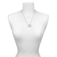 thumbnail image 2 of Delight Jewelry Silvertone Mini Open Infinity Knot She is Clothed in Stength and Dignity Charm Necklace, 20"+3", 2 of 4