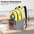 thumbnail image 6 of Jeiento Train 17 Inch Kids Backpack Set 4-Piece Lunch Bag Pencil Case Water Bottle Holder Lightweight Tear-Resistant Large Capacity School Bookbag for Boys Girls Teenagers, Yellow, 6 of 7